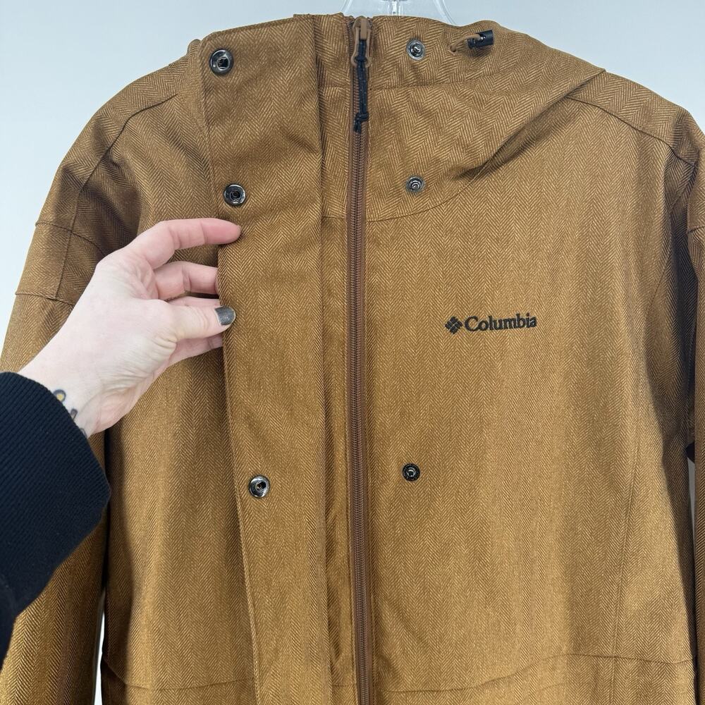 Columbia Women's Brown Hooded Rain Jacket - Picture 4 of 15